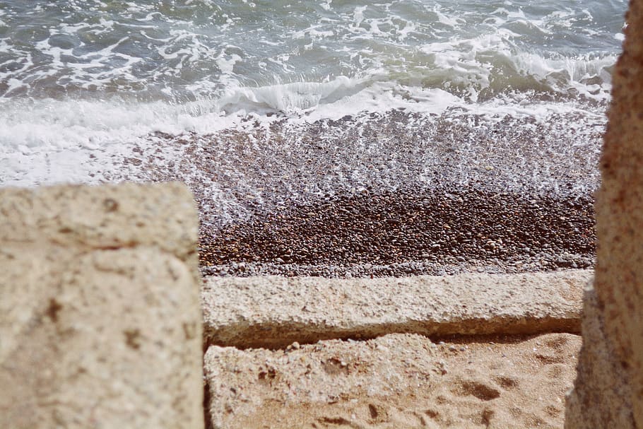 vsco, background, wallpaper, water, landscape, storm, waves HD wallpaper