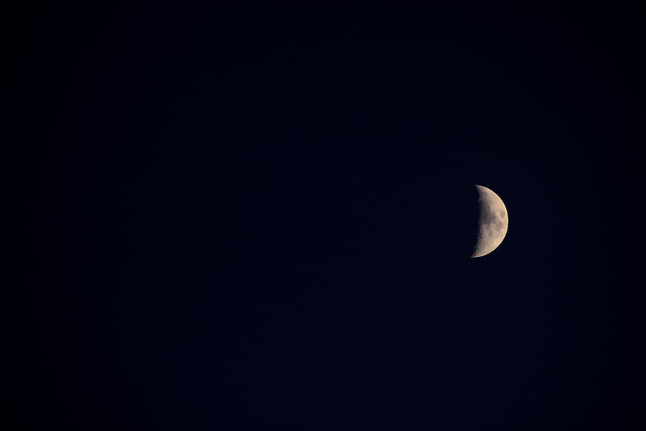 crescent moon, nature, outdoors, universe, outer space, astronomy HD wallpaper