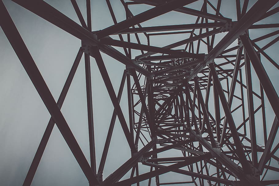 tower, architecture, metal, built structure, connection, low angle view HD wallpaper