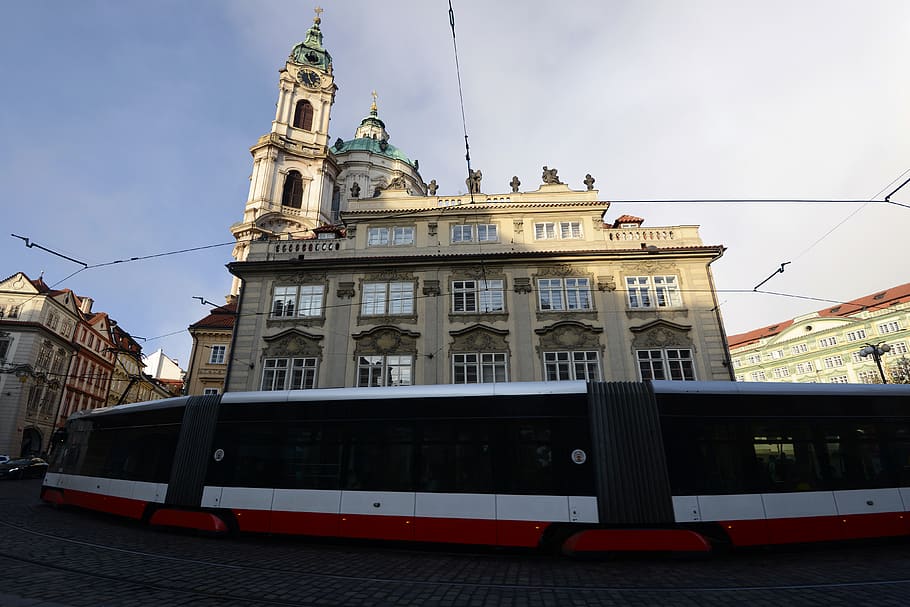 train, transportation, vehicle, building, spire, steeple, tower HD wallpaper