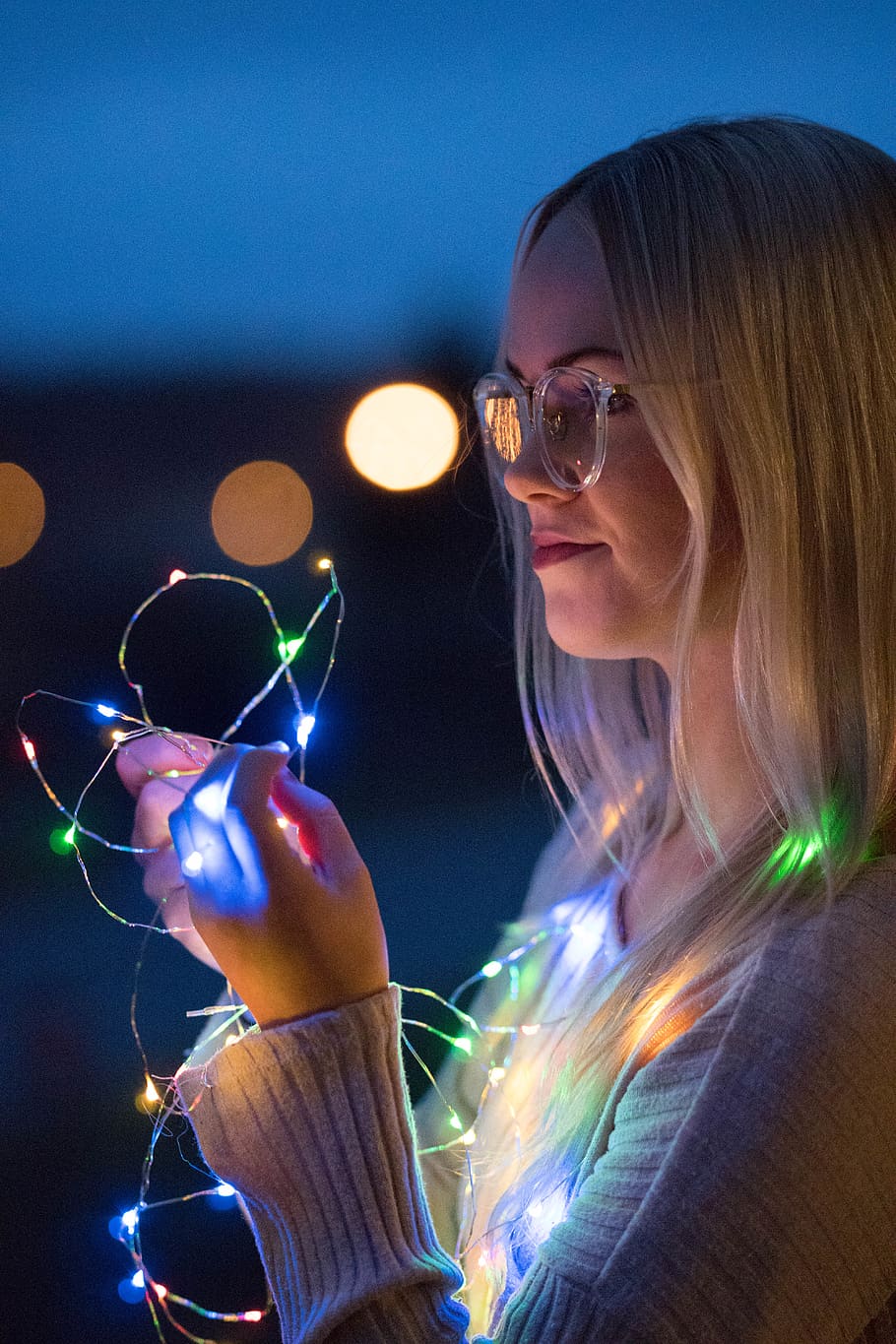 one person, real people, illuminated, young adult, holding HD wallpaper