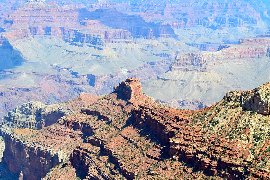 grans canyon, rocks, desert, rock formation, rock - object HD wallpaper