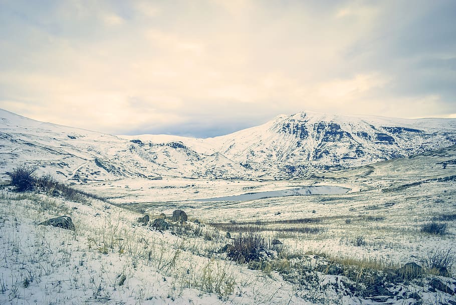 nature, outdoors, mountain, mountain range, plateau, peak, ice HD wallpaper