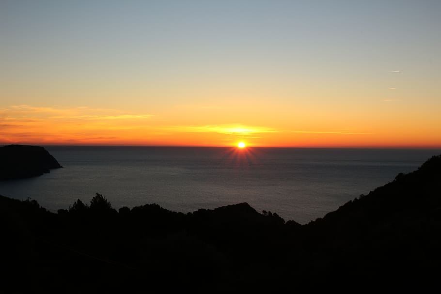 sunrise, sea, spain, sky, nature, landscape, color, travel HD wallpaper