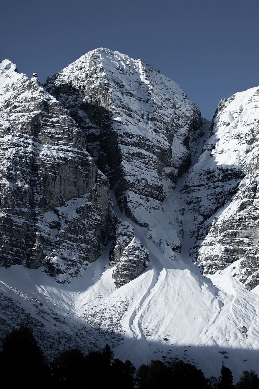 snow covered mountain, cold temperature, winter, scenics - nature HD wallpaper
