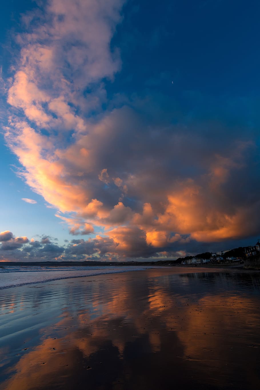 Silhouette Photography of Body of Water Under Clouds, bay, beach HD wallpaper