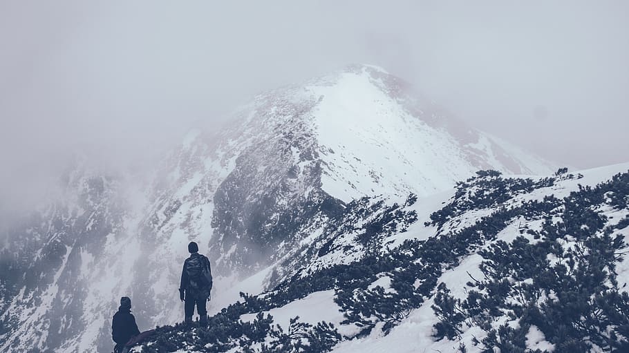 mountain, summit, peak, top, altitude, high, achievement, climbers HD wallpaper
