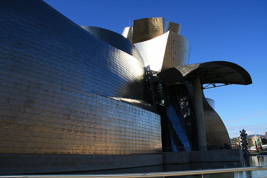 bilbao, spain, guggenheim, architecture, built structure, building exterior HD wallpaper