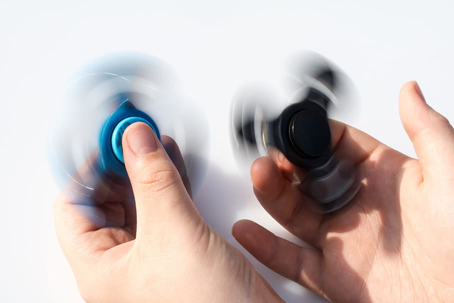 Fidget Spinners, various, hand, hands, stress, stressed, toy HD wallpaper