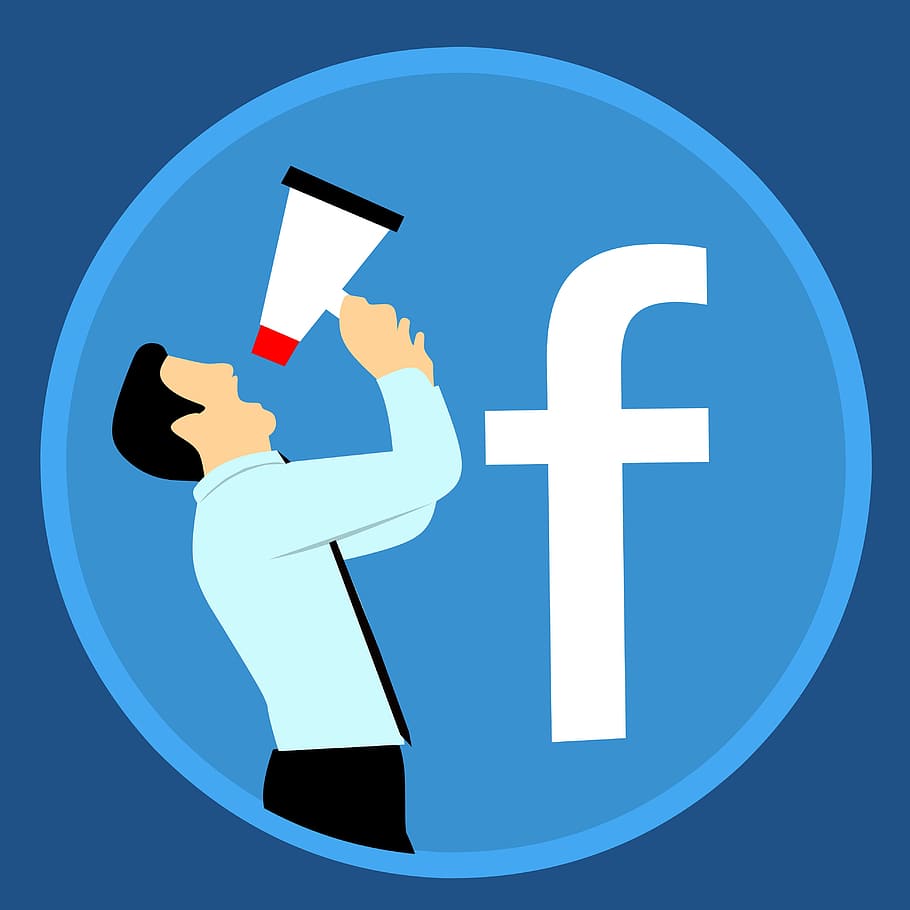 Illustration of marketing on the facebook platform., advertise, HD wallpaper