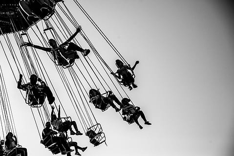 mindset, fair, swing, happy, kid, smile, ride, carnival, entertainment HD wallpaper
