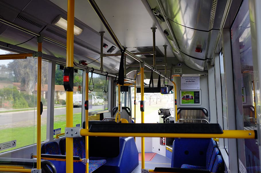 bus, interior, public transportation, vehicle interior, mode of transportation HD wallpaper