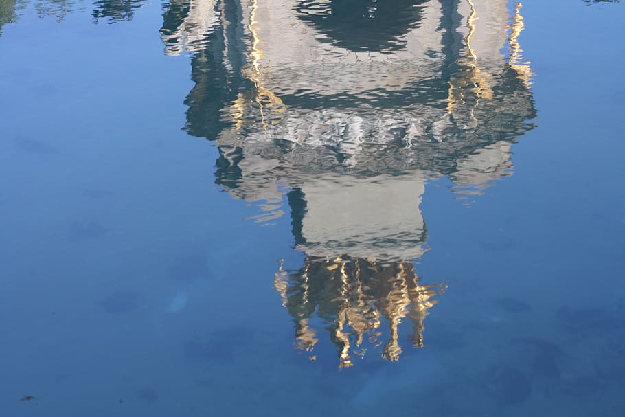 spain, barcelona, ciutadella park, water, lake, reflection, HD wallpaper