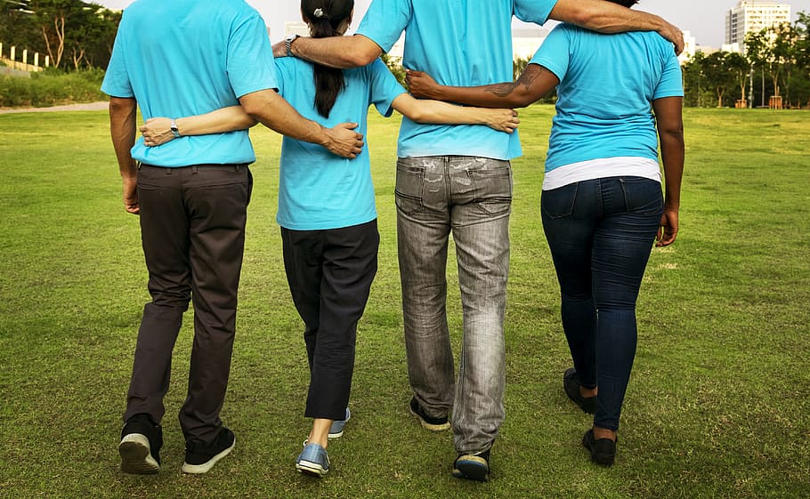 arms around, charity, cheerful, chinese, community, community service, HD wallpaper