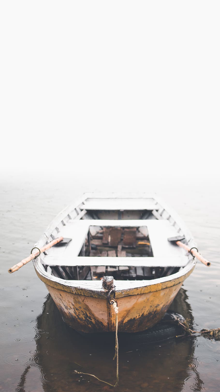 mist, cloudy, soft, fog, moody, boat, lake, nautical vessel HD wallpaper
