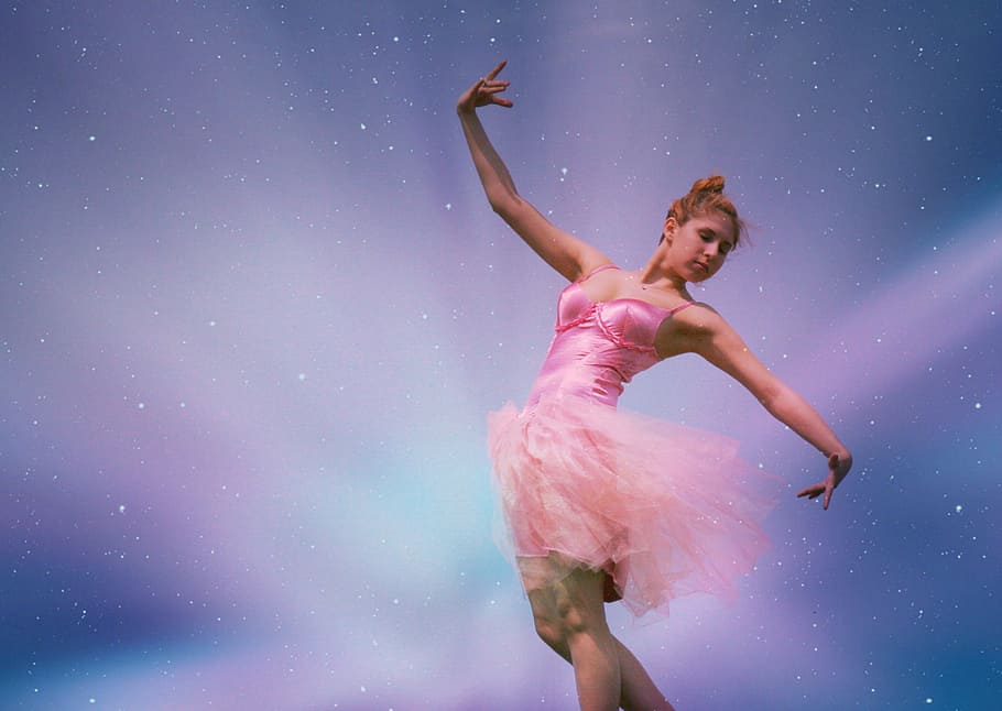 Ballerina, dance, human, activity, girl, pink, one person, young adult HD wallpaper