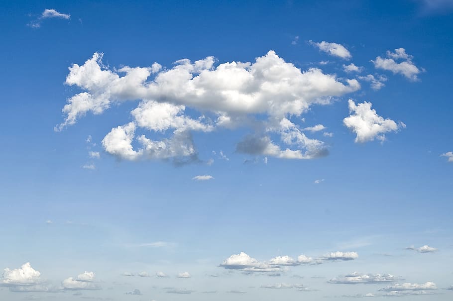Blue Cloudy Sky, clouds, HD wallpaper, nature, skyscape, cloud - sky HD wallpaper
