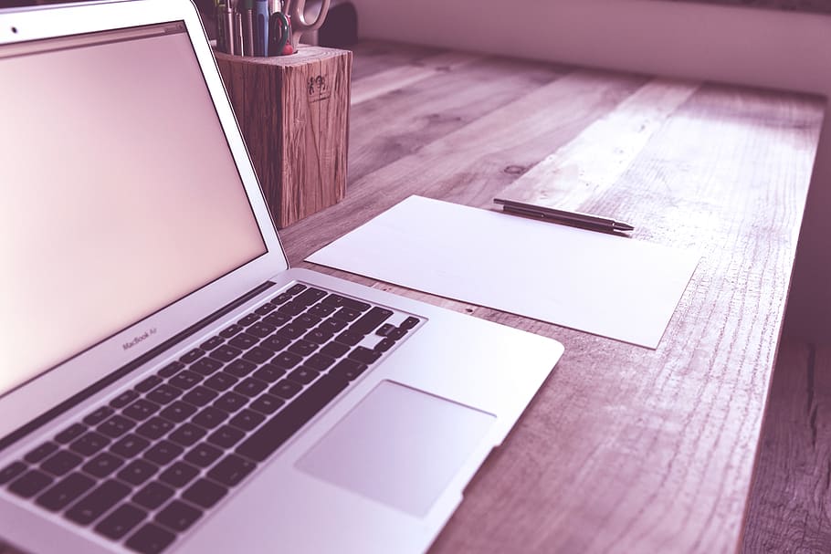 macbook, laptop, computer, business, study, browser, paper HD wallpaper