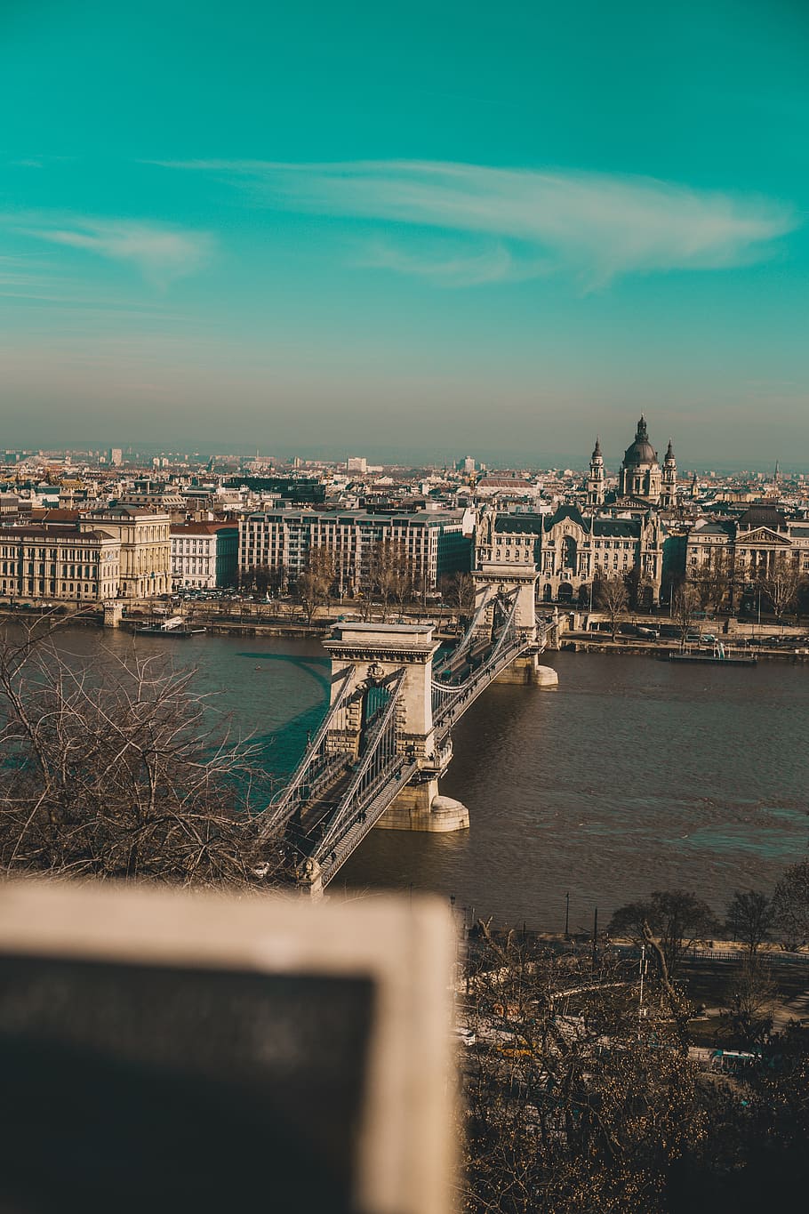 aerial bridge scenery, architecture, water, built structure, building exterior HD wallpaper
