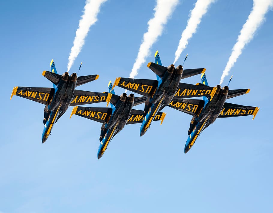sky, blue, jet, plane, flight, smoke, travel, race, air vehicle HD wallpaper