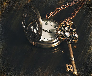 time, watch, key, old, antique, timepiece, dial, nostalgic HD wallpaper