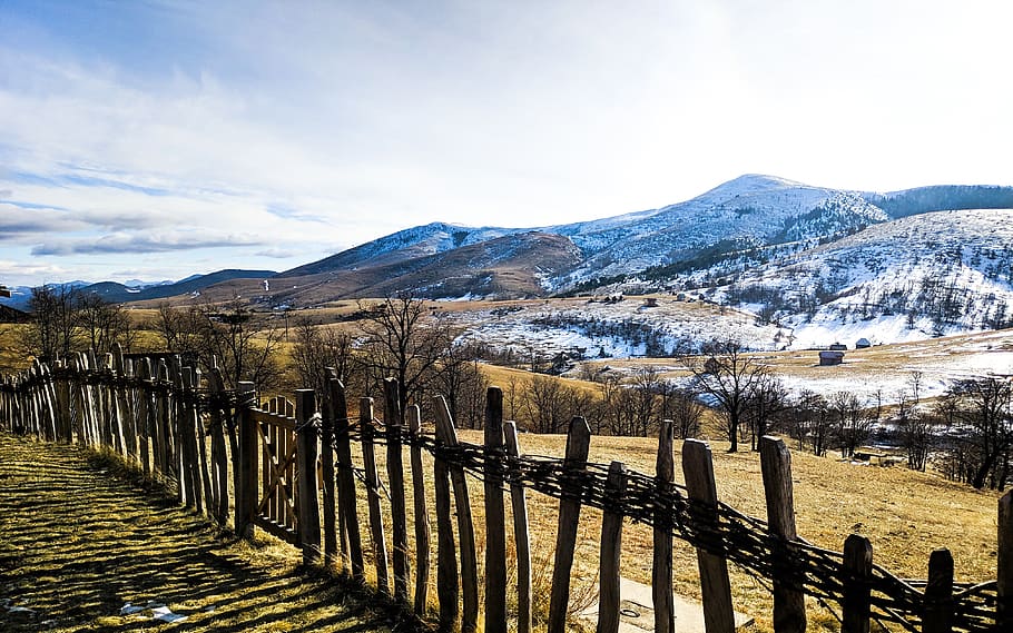 railing, mountain, serbia, zlatibor, outdoors, nature, fence