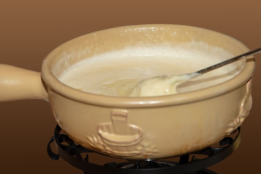 fondue, fondue pot, cheese, tradition, switzerland, melted, HD wallpaper