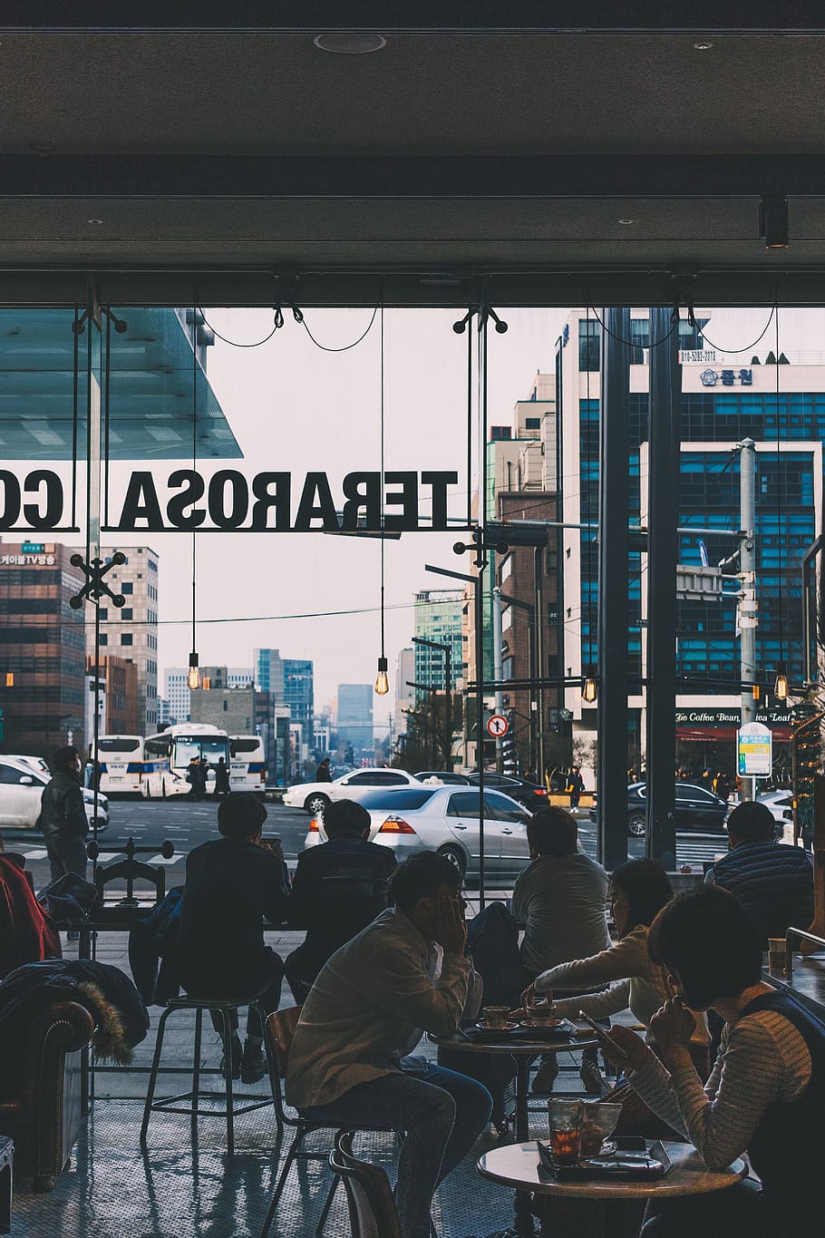 people inside store, human, person, restaurant, cafe, south korea HD wallpaper