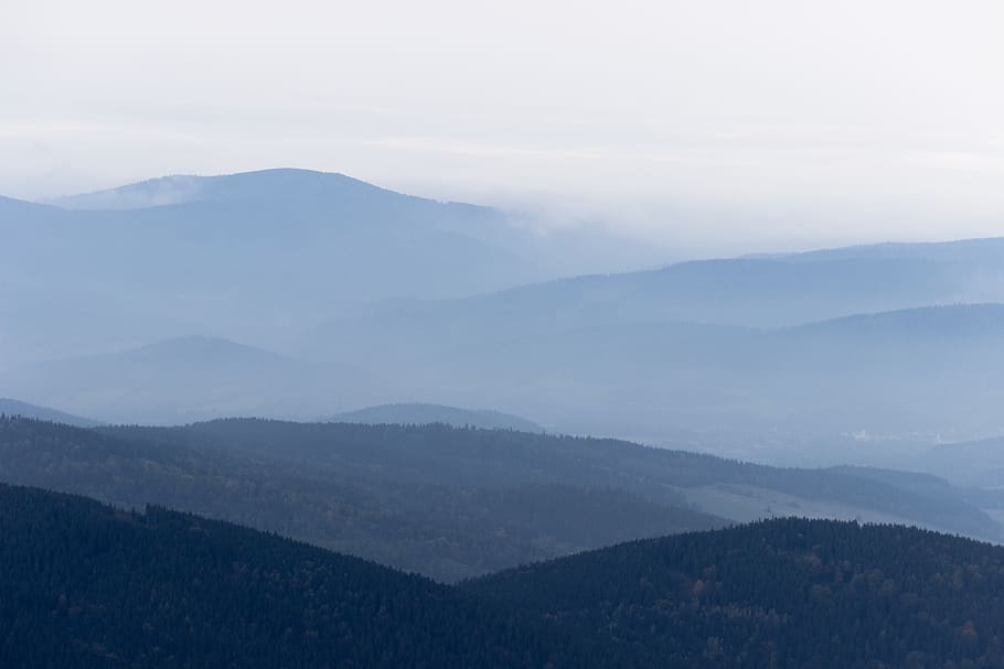 mountains, trees, nature, scenics - nature, beauty in nature HD wallpaper