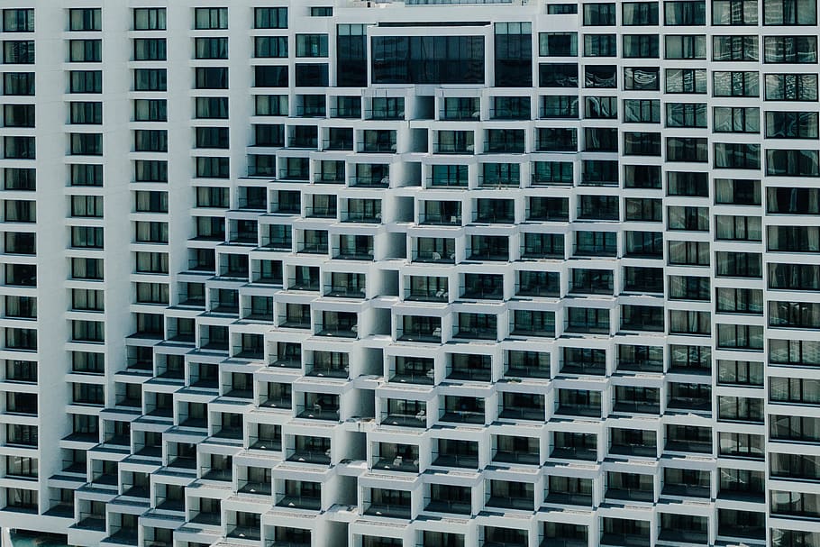 white framed building, building exterior, architecture, built structure HD wallpaper