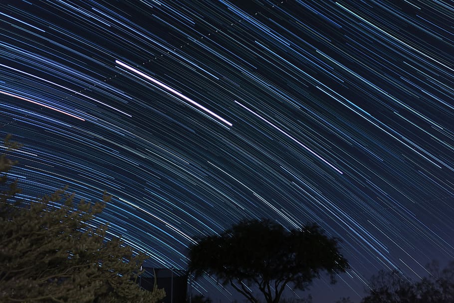star, night, starry sky, long exposure, milky way, nature, universe HD wallpaper