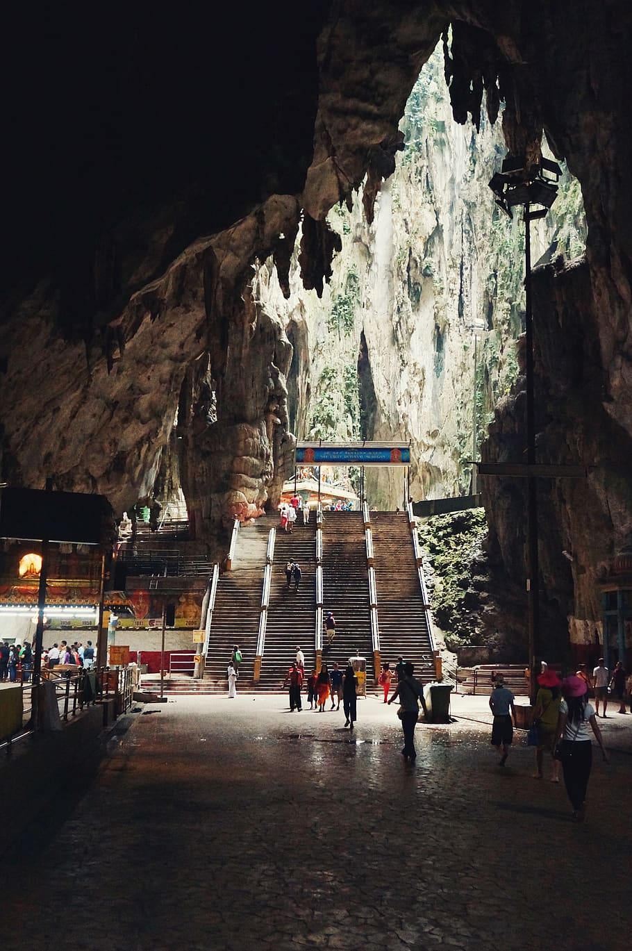 batu caves, malaysia, kuala lumpur, stairs, group of people, HD wallpaper