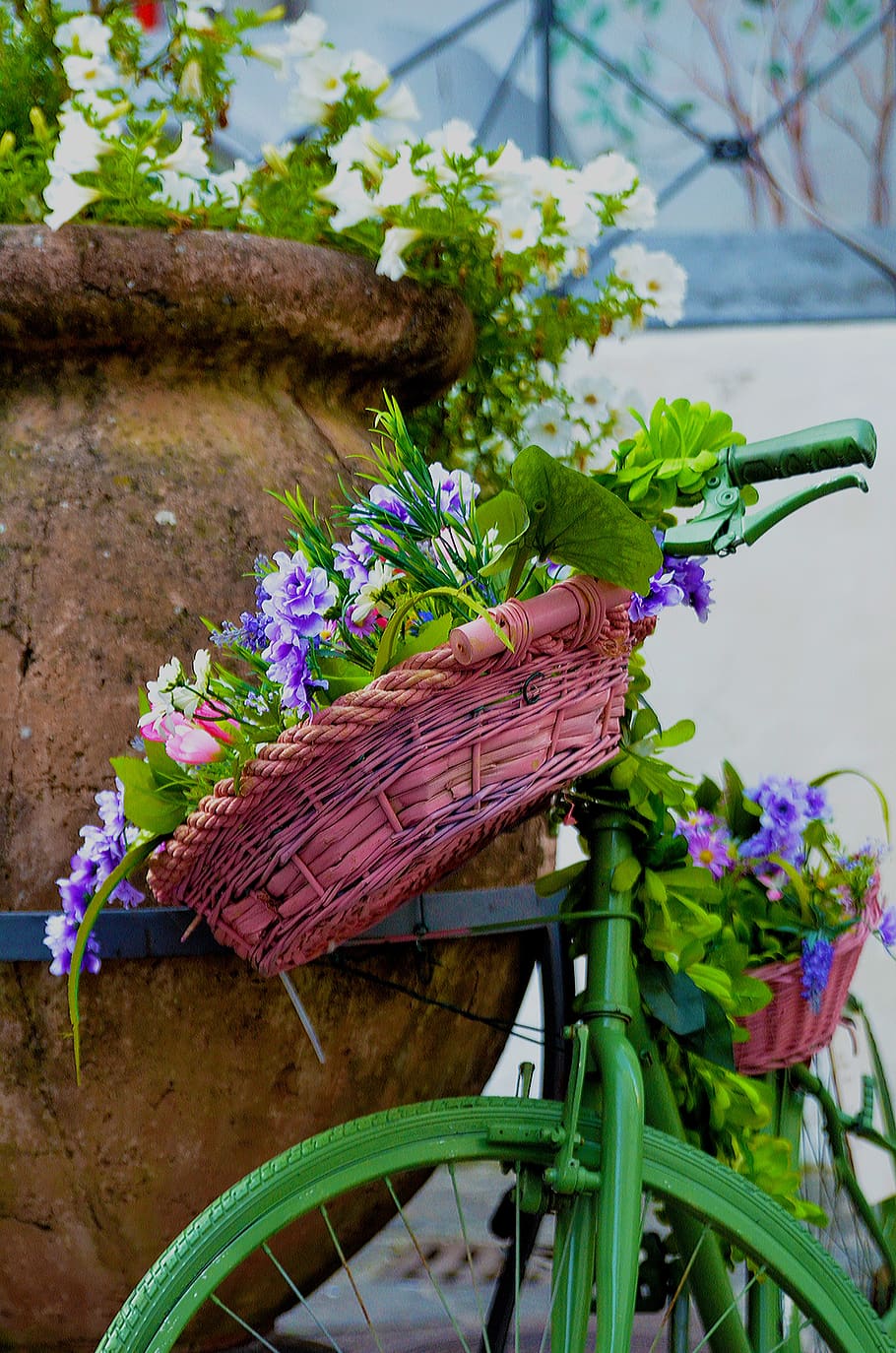 nature, flower, flora, leaf, outdoors, color, decoration, basket HD wallpaper