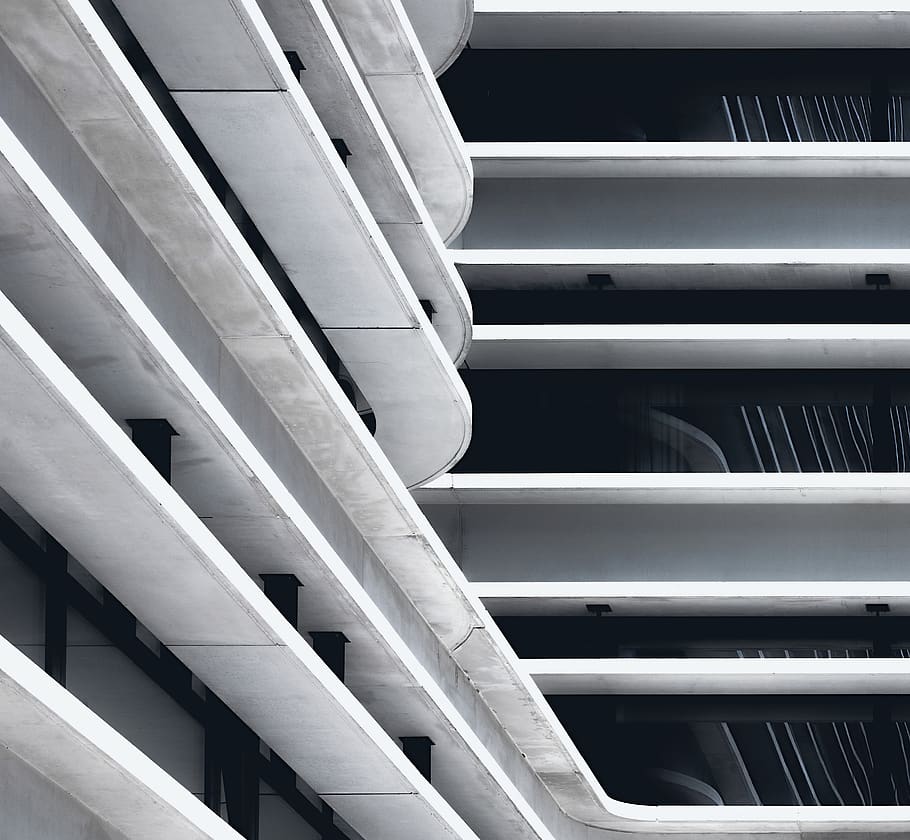white building, built structure, no people, pattern, architecture HD wallpaper