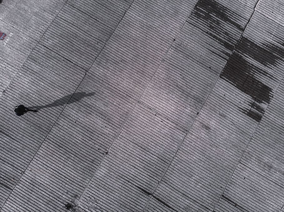 man standing on concrete pavement, city, urban, person, walking HD wallpaper