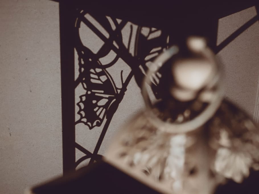 shadow, butterfly, no people, indoors, selective focus, metal HD wallpaper