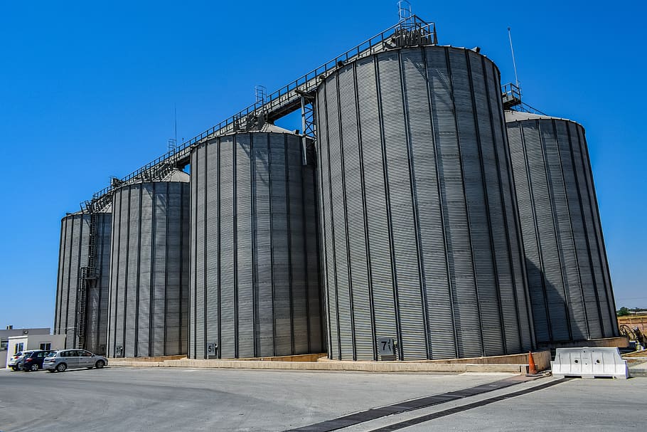 silo, tower, industry, storage, industrial, tank, factory, architecture HD wallpaper