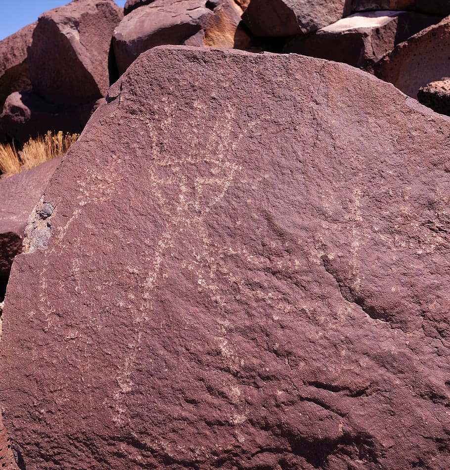 outdoors, nature, rock, rug, new mexico petroglyph, rubble HD wallpaper