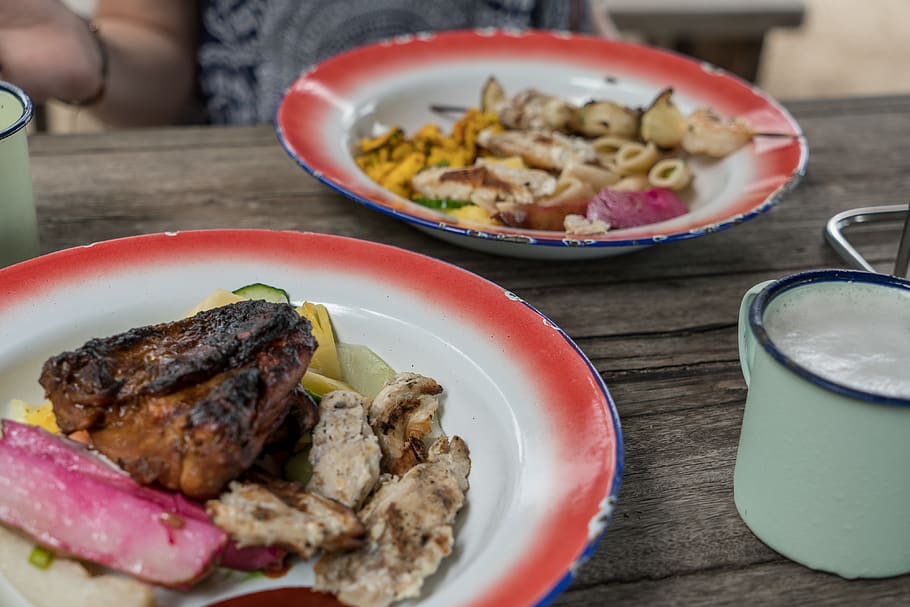 mauritius, chicken, fish, potato, food, beer, healthy, paradise HD wallpaper