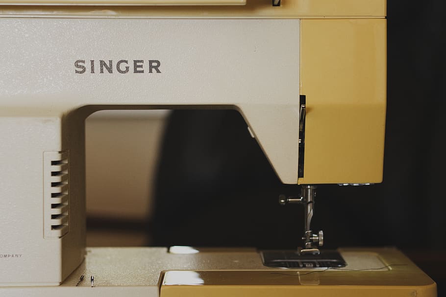 1920x1080px | free download | HD wallpaper: white Singer sewing machine ...