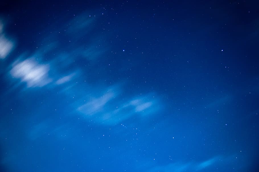 blue sky, nature, outdoors, night, rio de janeiro, brazil, space HD wallpaper