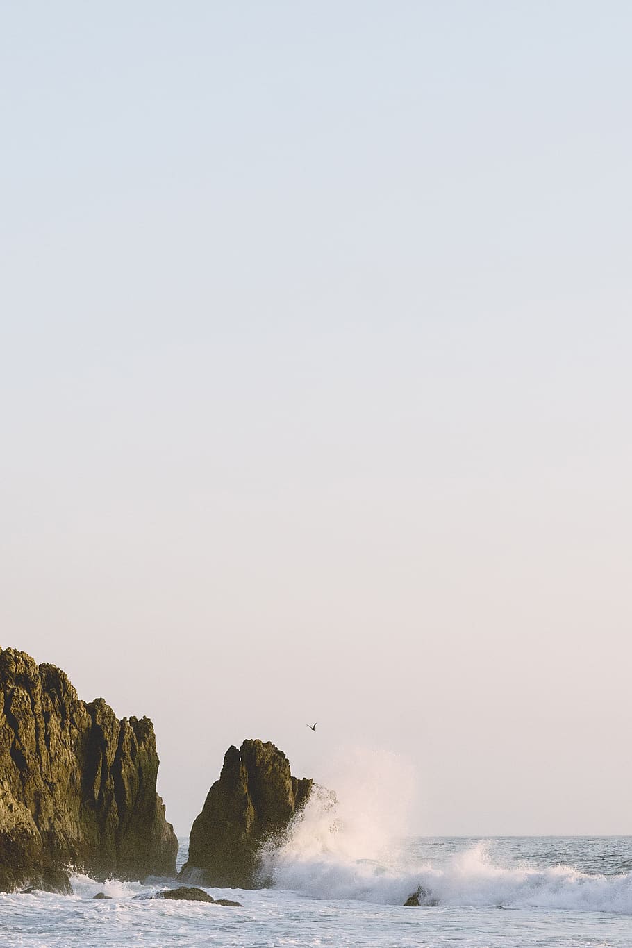 brown rock formation during daytime, sea, water, sky, scenics - nature HD wallpaper