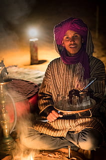 tea, fire, camp, nomad, bedouin, offer, host, smoke, light HD wallpaper