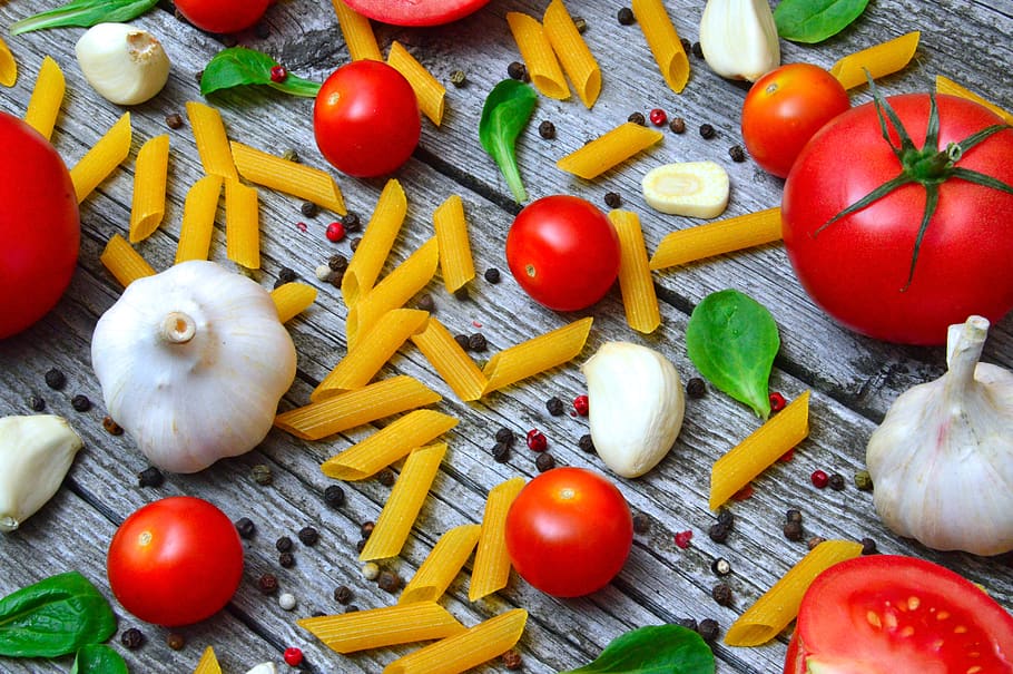 vegetables, tomatoes, pepper, red, wood, mood, healthy, fresh, HD wallpaper