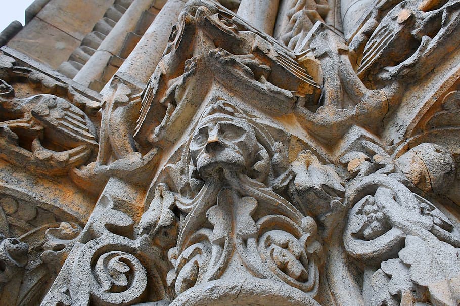 statue, stone, art, sculpture, decoration, faktúra, texture HD wallpaper