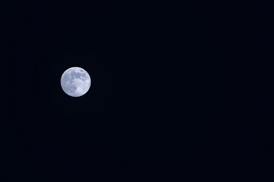 germany, jena, moon, space, night, astronomy, sky, full moon HD wallpaper
