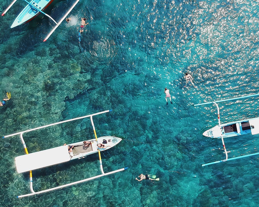 water, sea, nautical vessel, high angle view, nature, transportation HD wallpaper