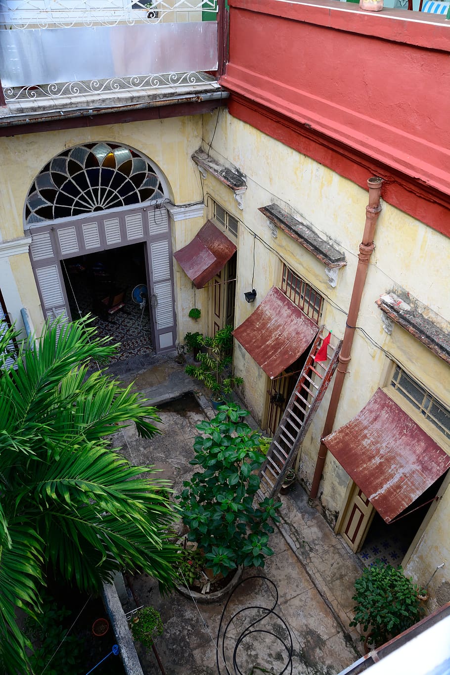 cuba, matanzas, courtyard, architecture, built structure, building exterior HD wallpaper