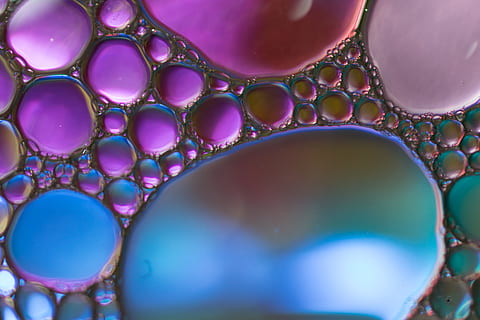water, oil, drop, texture, design, nature, formation, circle HD wallpaper