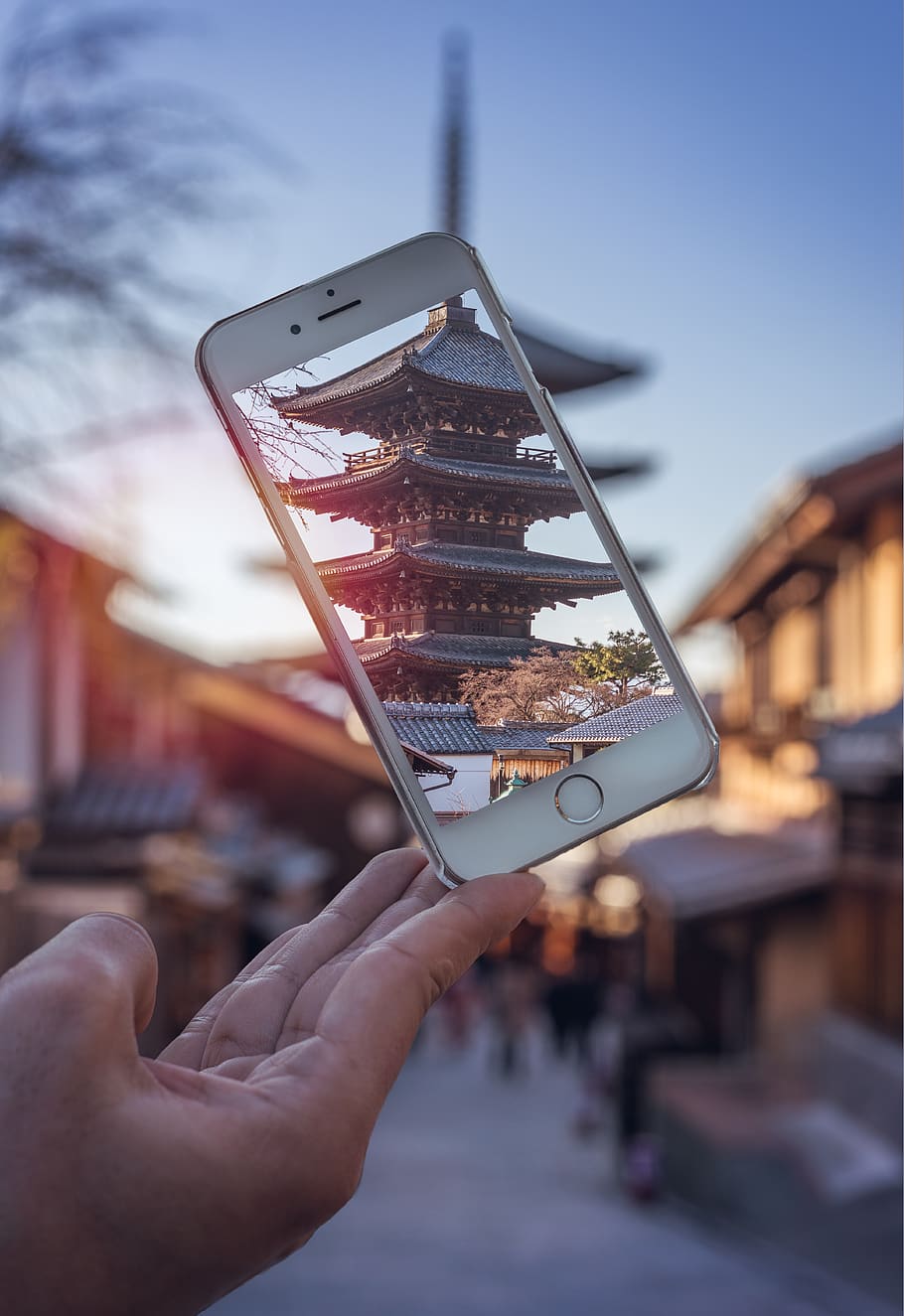 HD wallpaper: phone, iphone, temple, japan, tokyo, sunset, travel, picture  | Wallpaper Flare